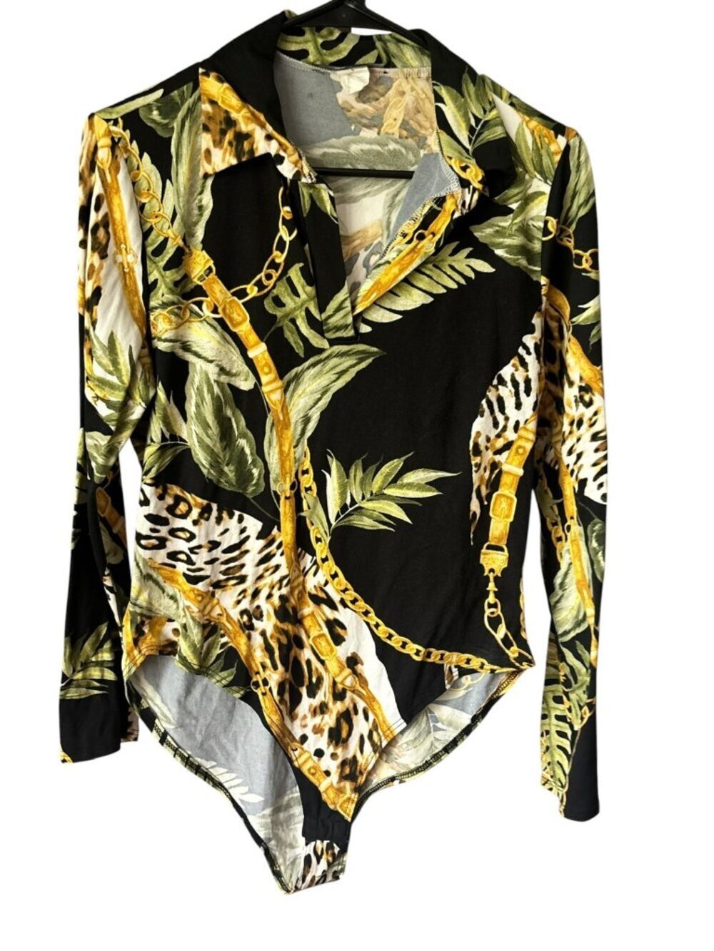 Touch Me Women's Floral Long Sleeve Bodysuit